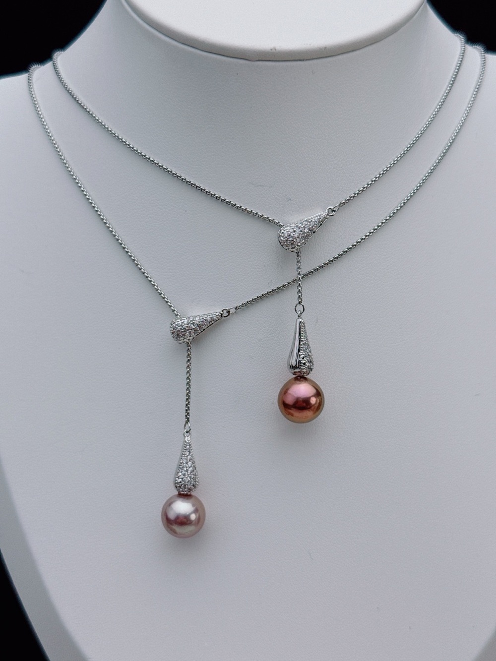 High Quality 11-12mm Edison Freshwater Pearl Long Adjustable Necklace 28” 26X470 - Picture 8 of 9